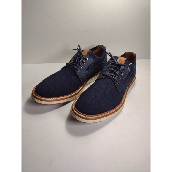 Johnston & Murphy Men\'s Navy Upton Knit Plain Toe Derby Oxford Shoes 8.5M NWOB main image 10